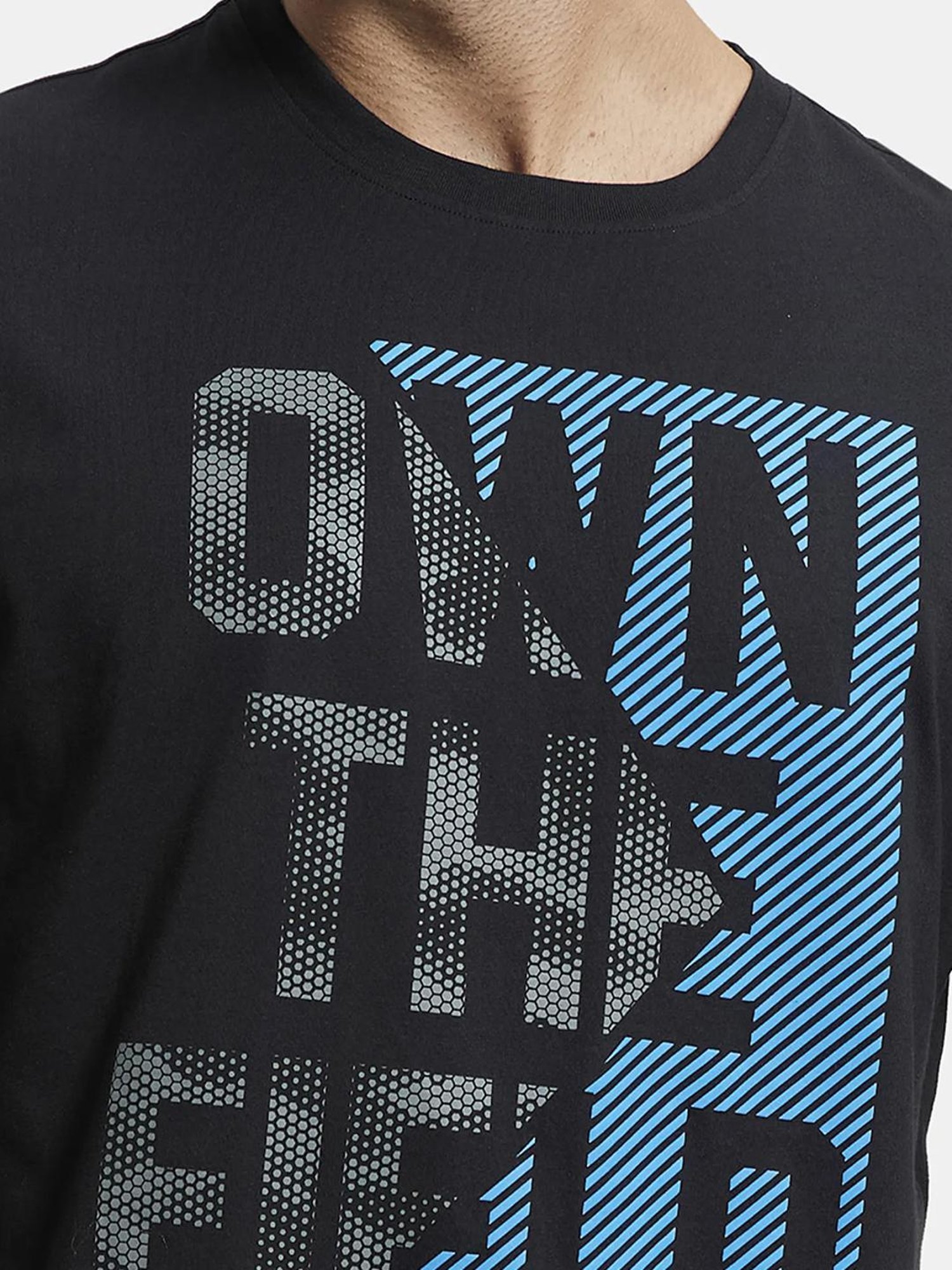 Jockey 2718 Men's Super Combed Cotton Rich Graphic Printed Round Neck T-Shirt (Prints May Vary)