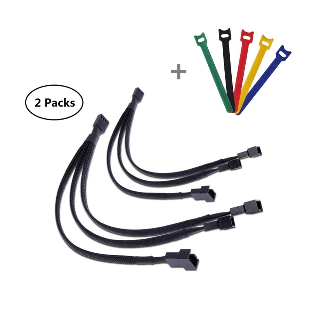 Graphics Card 6+2Pin 8Pin Male to Male Adapter Power Cable for Great Wall Dragon Module Power Supply with Net Cover,Black,about 58cm