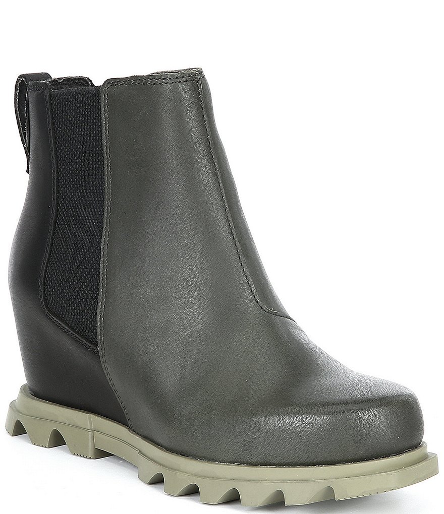 Sorel Joan of Arctic Wedge III Waterproof Leather Chelsea Booties