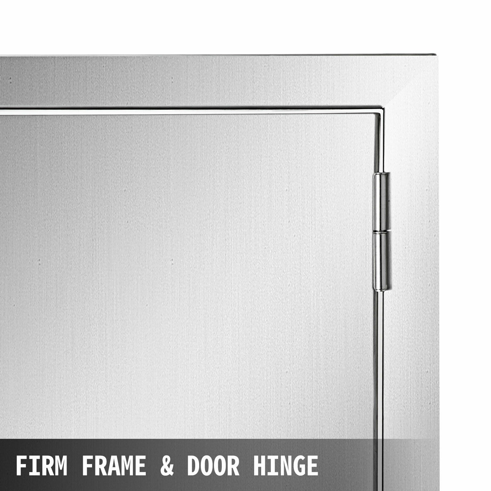24" x 17" Outdoor Kitchen BBQ Island Components Stainless Steel BBQ Access Door