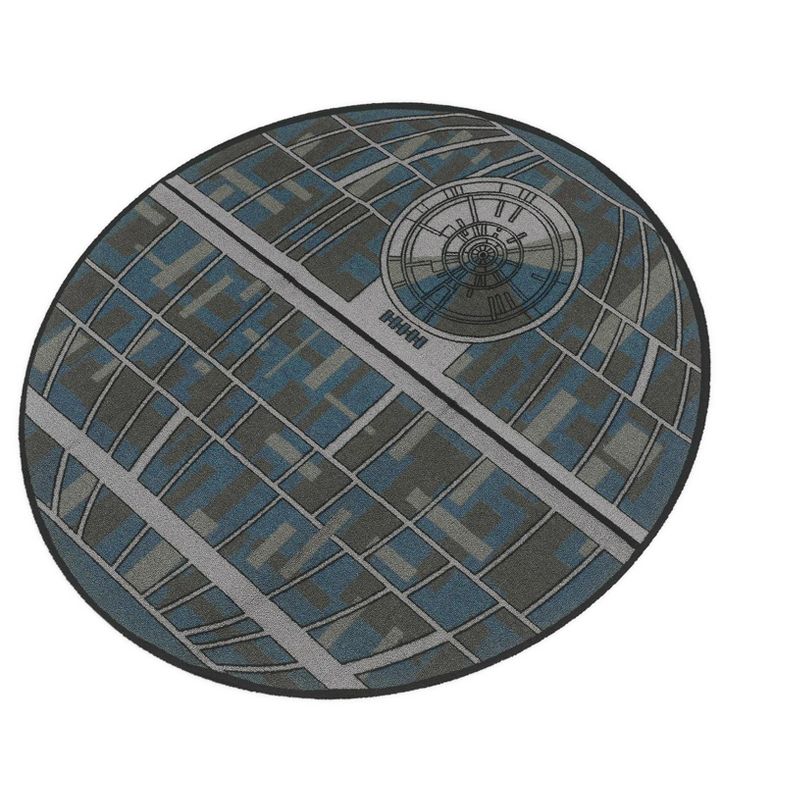 4' Round Loomed Area Rug Gray - Ukonic