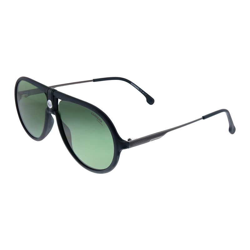 Carrera 1020/S 003 UC Unisex Oval Polarized Sunglasses Matte Black 60mm