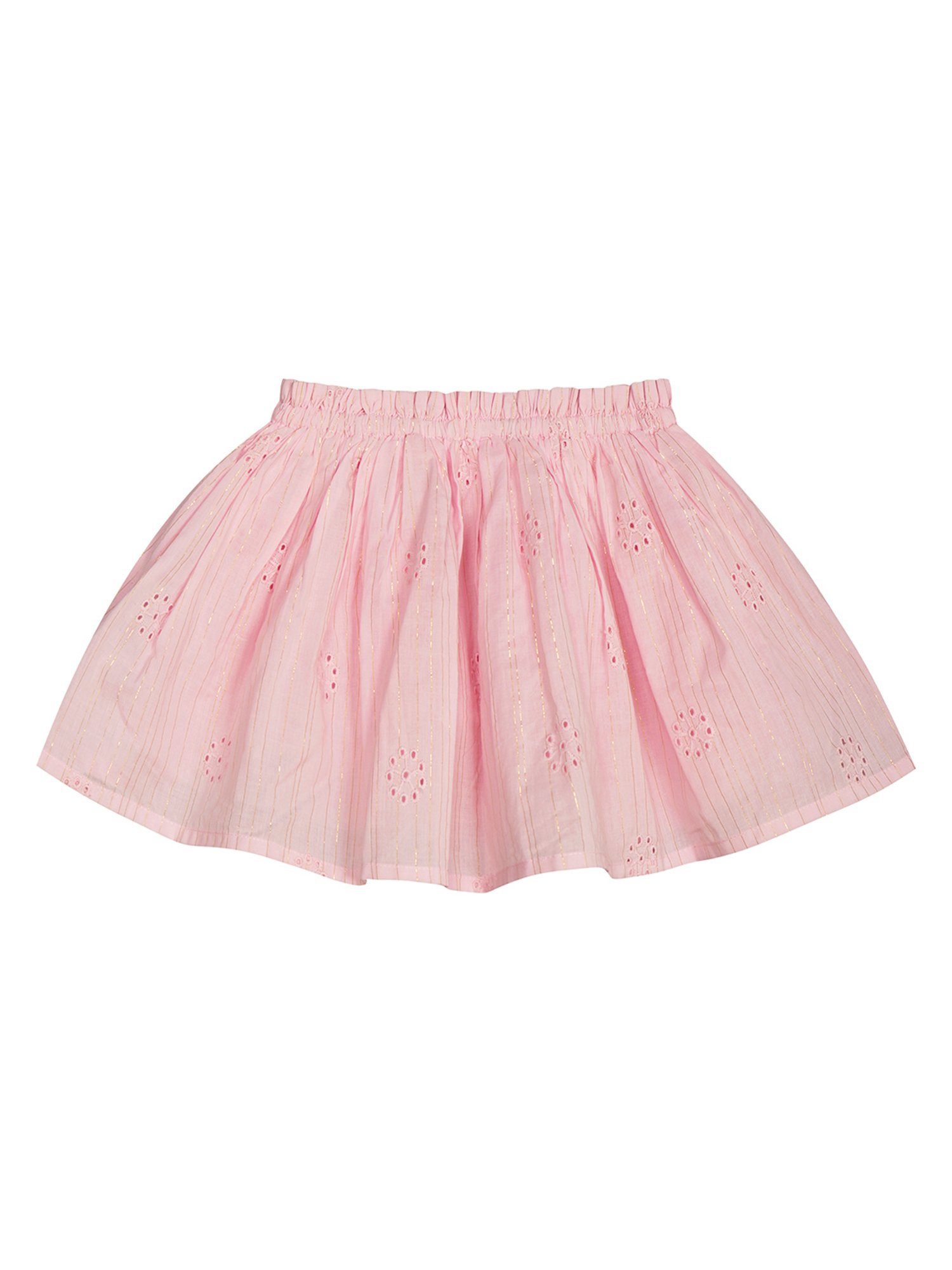 MINIKLUB Kids Blue Cotton Embellished Skirt