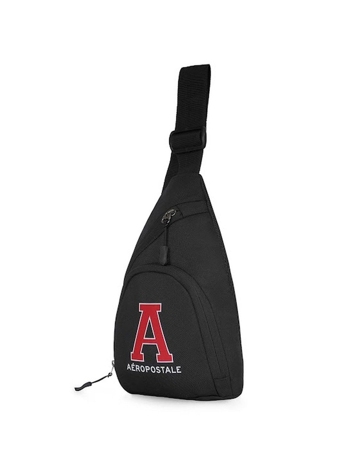 Aeropostale Chandler Black Polyester Printed Cross Body Bag