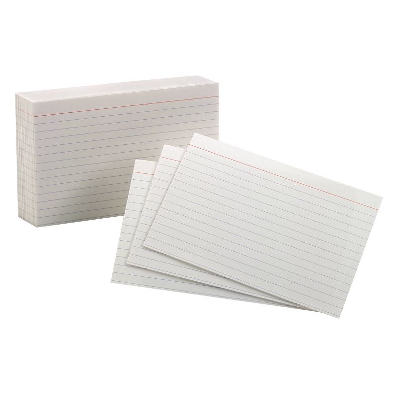 6pk 100 per pack 4" x 6" Blank Index Cards Primary Assorted Colors - Top Notch Teacher Products