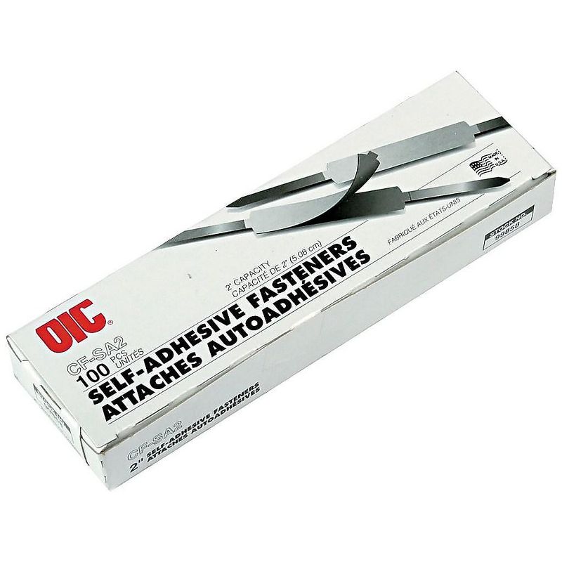 Officemate Self-Adhesive Fasteners 2" Cap 2-3/4" Cntr 100/BX MST 99858