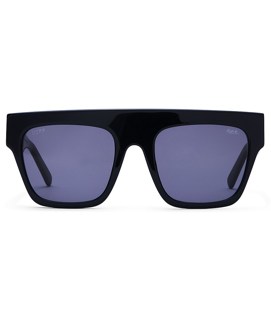 DIFF Eyewear The West Black Grey 55mm Sunglasses