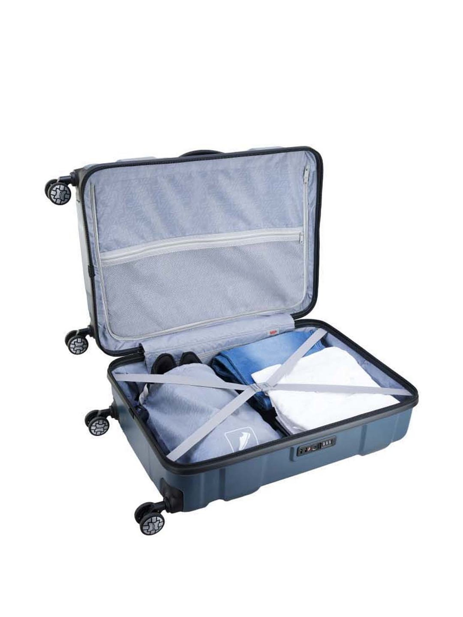 VIP Navy Medium Hard Cabin Trolley - 48 cm