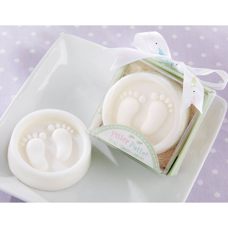 12ct Baby Footprints in Soap in Gift Box Baby Shower Favor Gift