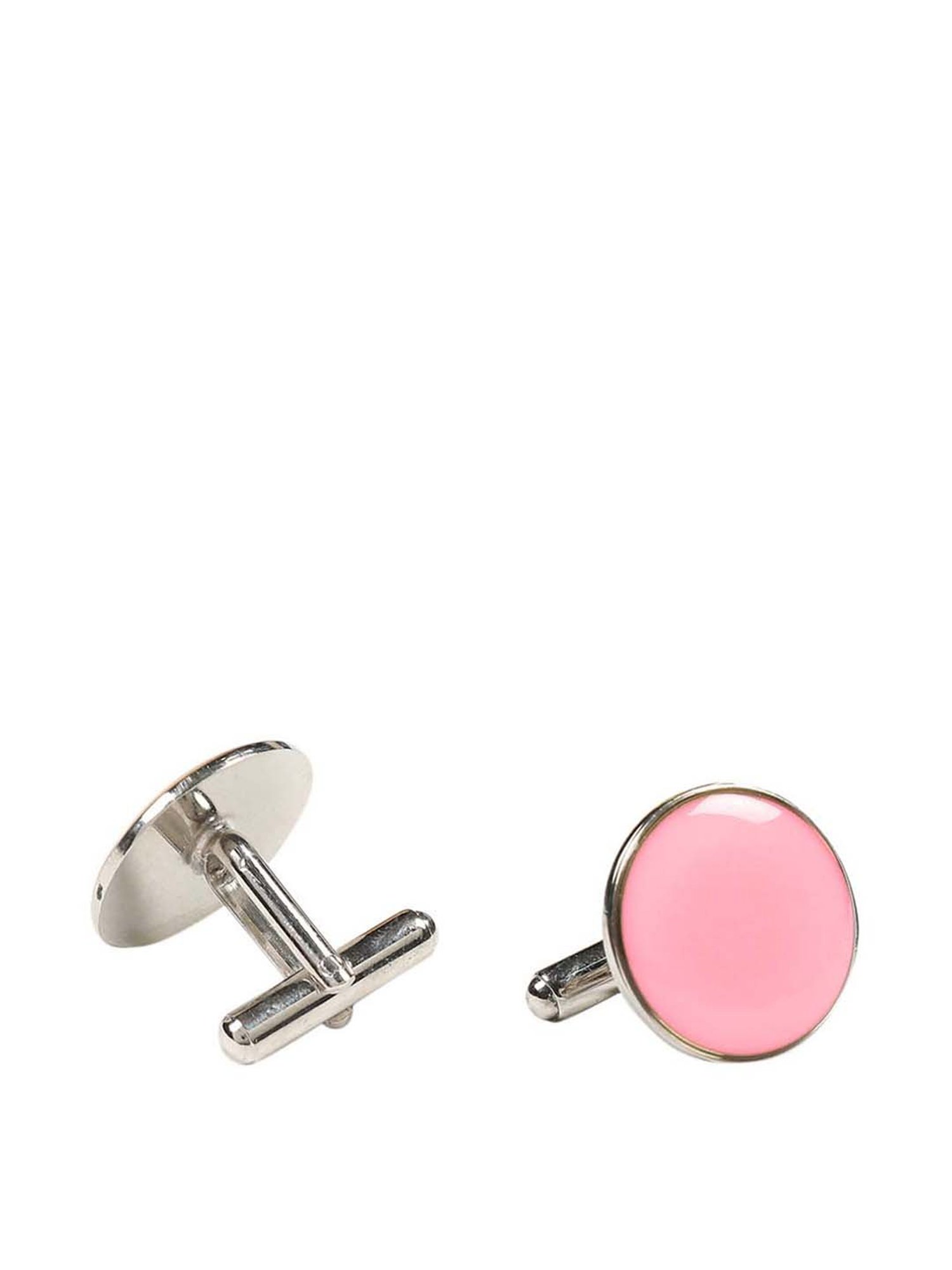 Tossido Pink Woven Necktie With Pocket Square and Cufflinks