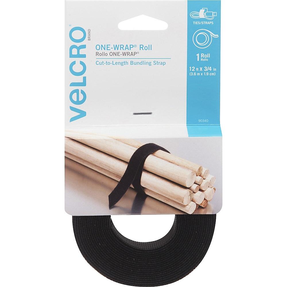 VELCRO USA Inc VEK90340 Get A Grip Velcro - 0.75" x 12.00 ft. - Black