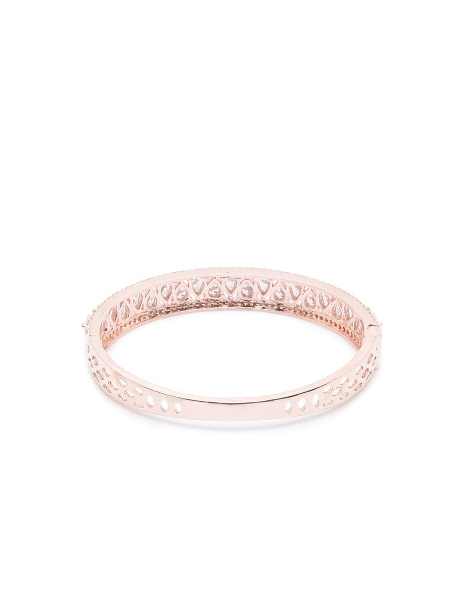 YouBella Jewellery Celebrity Inspired Gold-Plated American Diamond Classic Bracelet