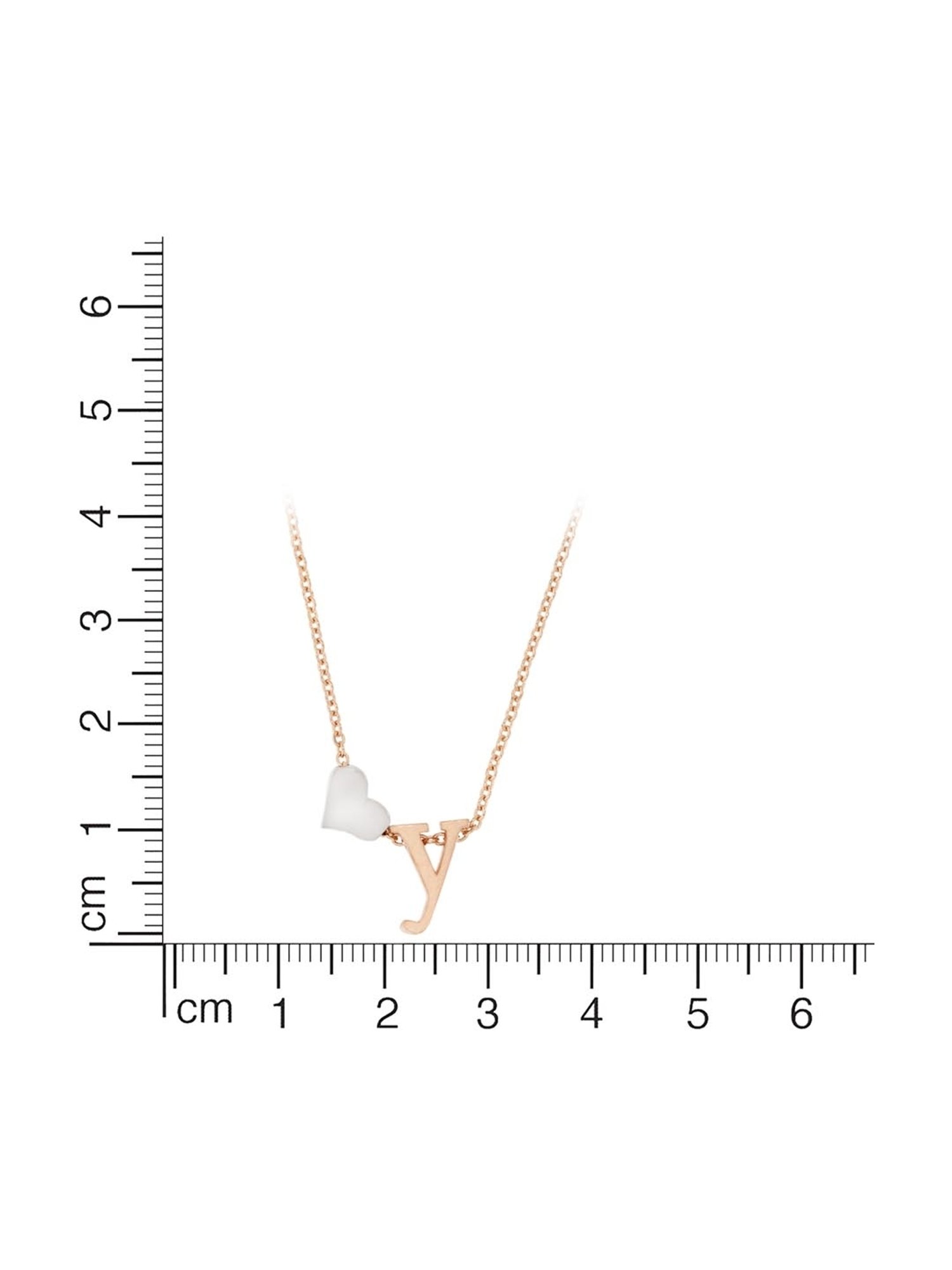 Anayra 92.5 Sterling Silver Initial Letter Charm Pendant without Chain for Women