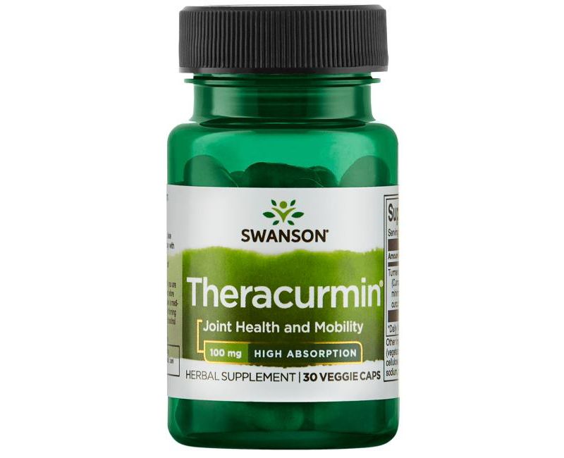 Swanson High Absorption Theracurmin Vegetable Capsules, 100 mg, 30 Count