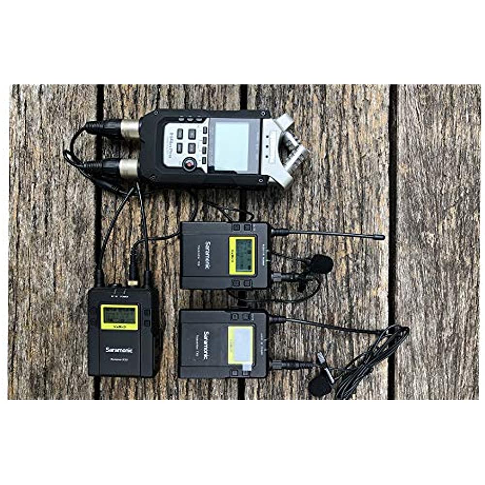Saramonic UwMIC9 96-Channel Digital UHF Wireless Dual Lavalier Microphone System, Includes 2x TX9 Bodypack Transmitter and RX9 Portable Receiver
