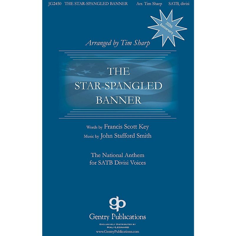 Gentry Publications The Star-Spangled Banner SAB optional a cappella Arranged by Tim Sharp