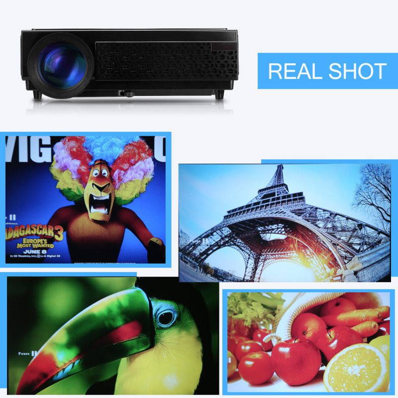 3D Full HD 1080P Mini Video Projector LED 5000 Lumen Multimedia Home Cinema HDMI