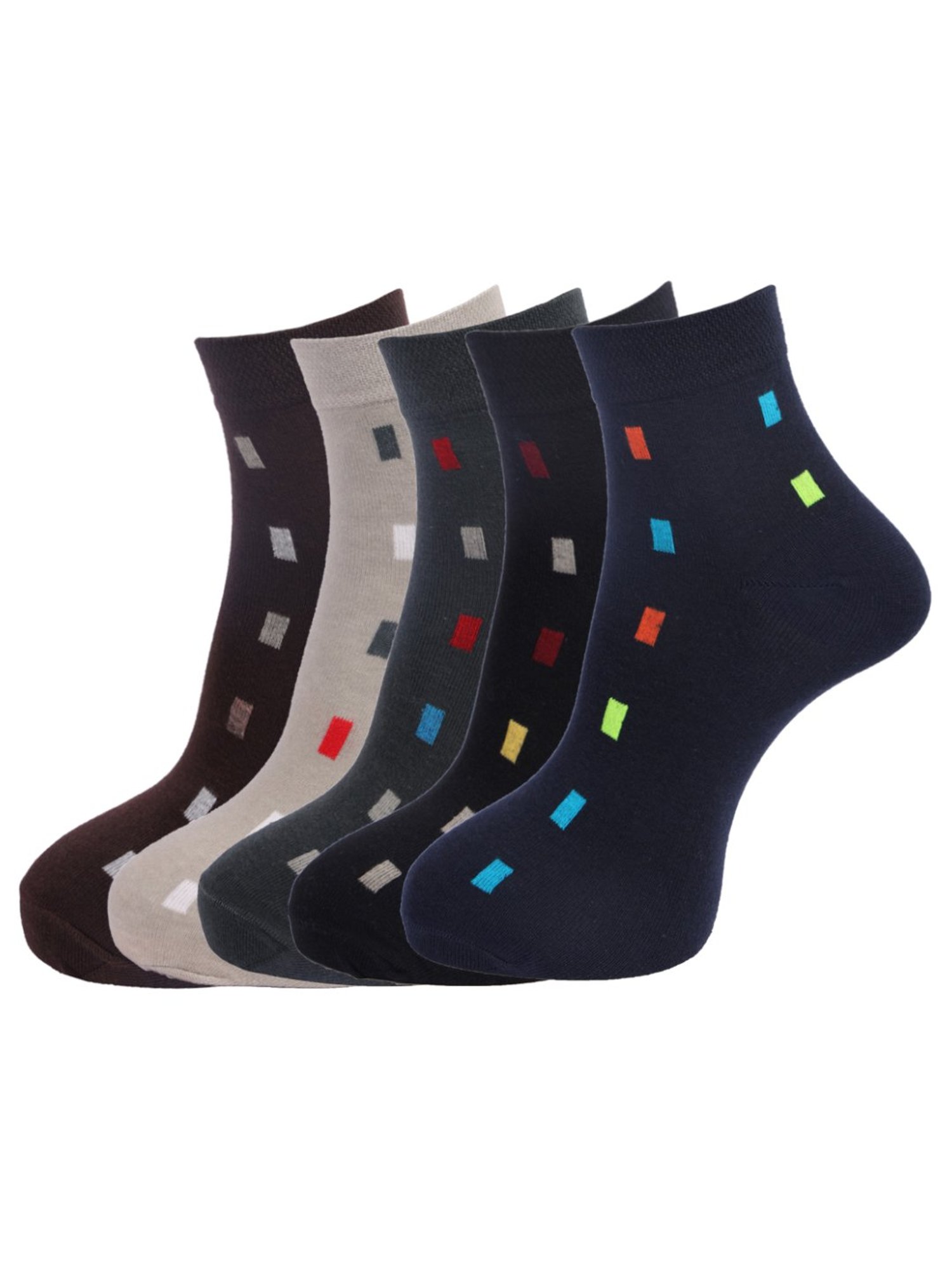 Jockey 7036 Light Grey Compact Terry Cotton Ankle Length Socks with Stay Fresh Treatment