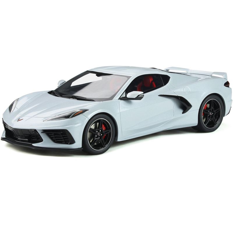 Chevrolet Corvette C8 Ceramic Gray Metallic Limited Edition to 999 pieces Worldwide 1/18 Model Car by GT Spirit