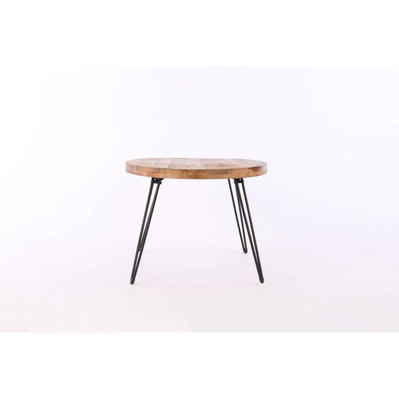 44" Hayward Oval Coffee Table Brown/Black - Summerland Home