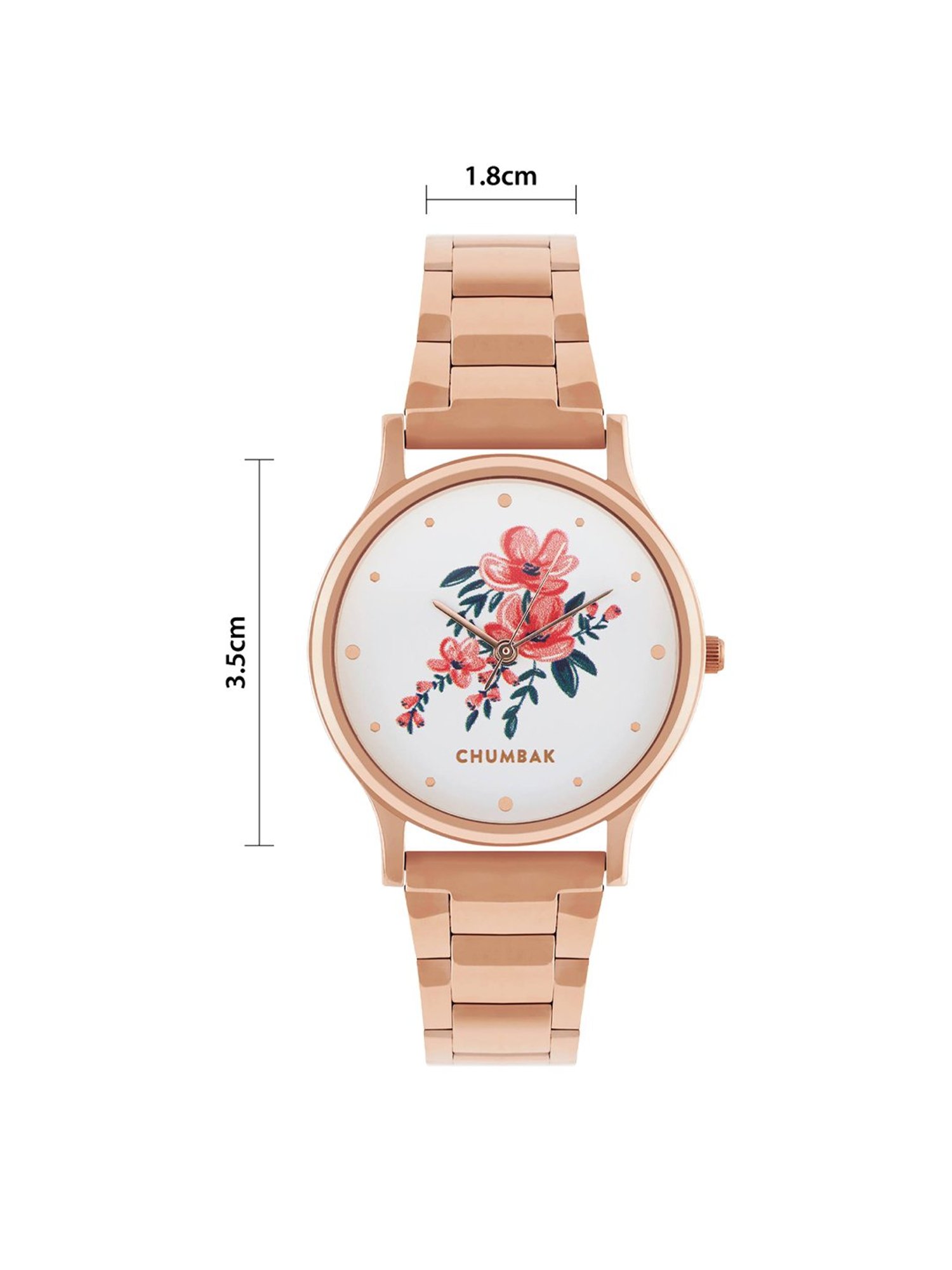 Chumbak 8907605117299 Jungle Flowers Analog Watch for Women