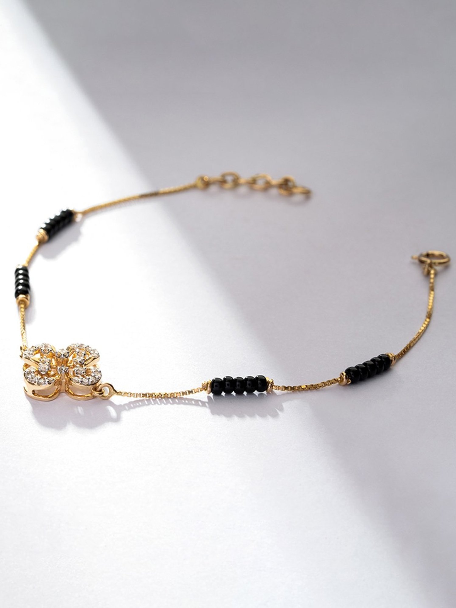 P.N.Gadgil Jewellers 14k Gold Epitomie Flexible Fit Diamond Bracelets For Women