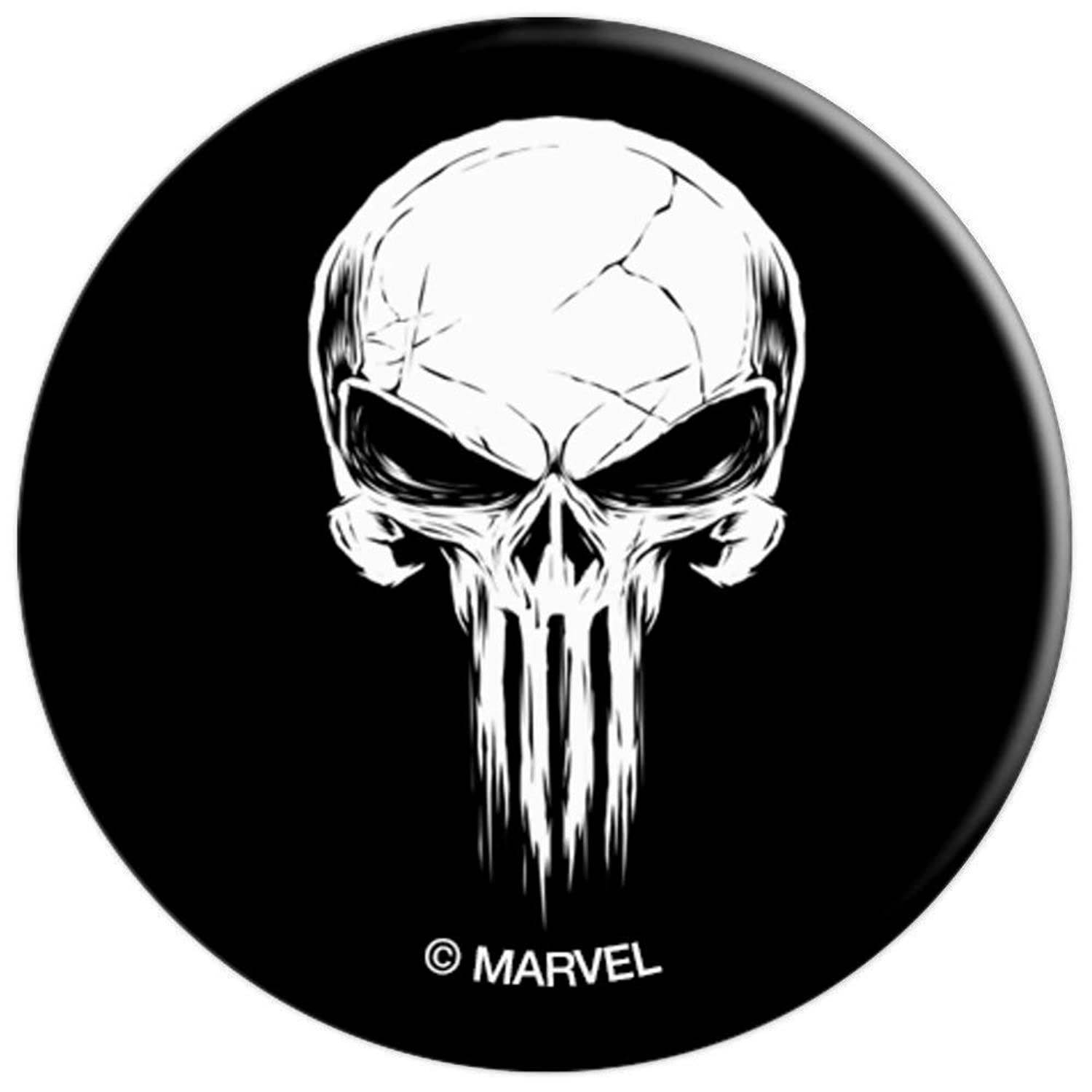Marvel The Punisher Distressed Skull Logo PopSockets Grip and Stand for Phones and Tablets