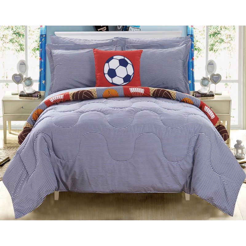 8pc Full Leon Bed In A Bag Comforter Set Color - Chic Home Design