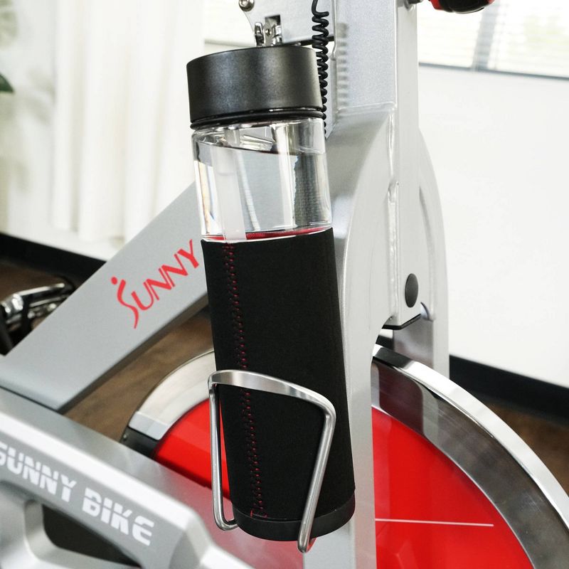 Sunny Health & Fitness Pro II Indoor Cycling Exercise Bike with Device Mount and Advanced Display