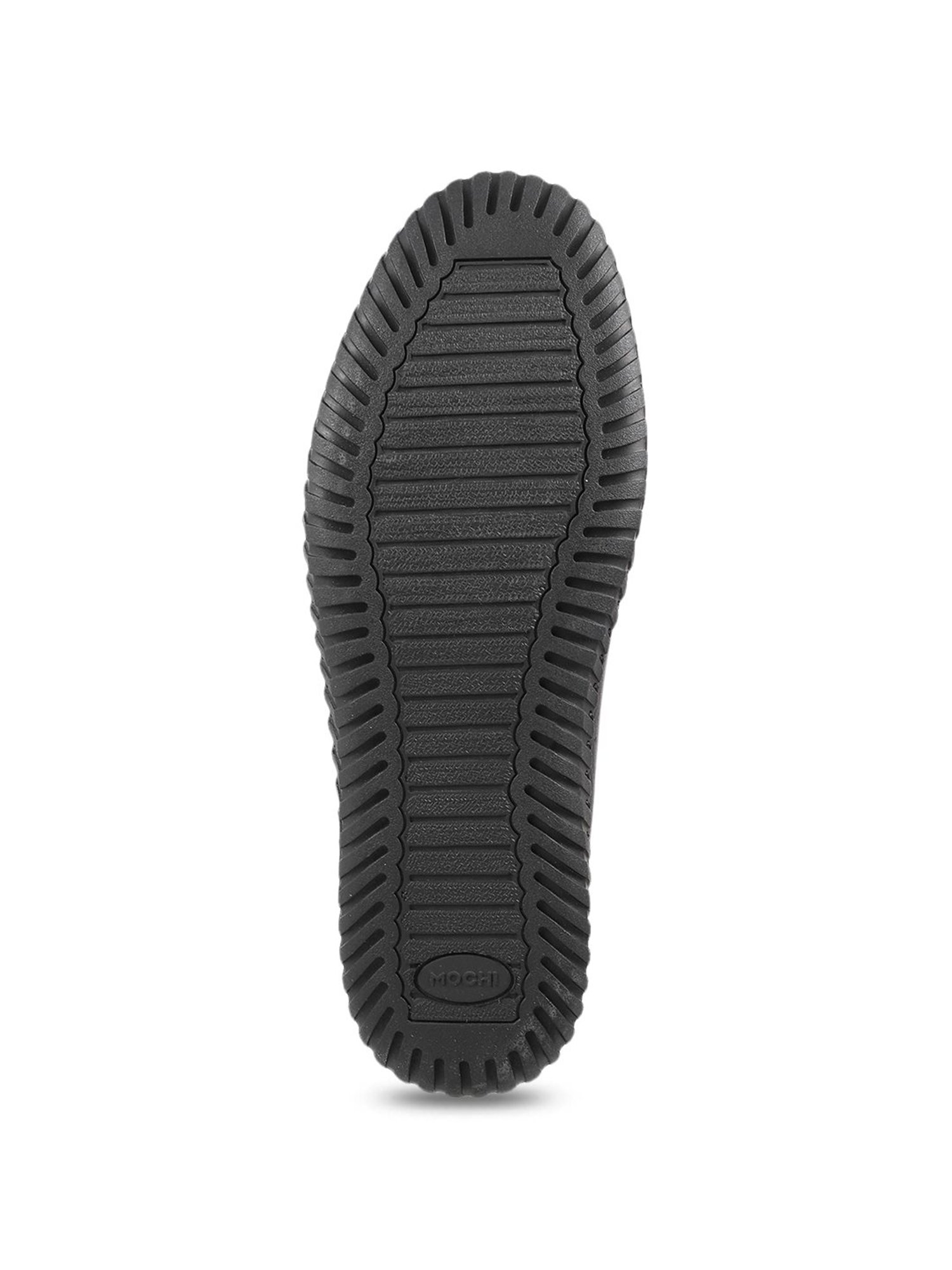 Mochi Men's Black Casual Slip-Ons