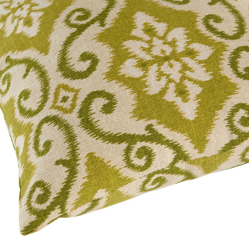 Set of 2 Shoreham Ikat Outdoor Square Throw Pillows - Kensington Garden