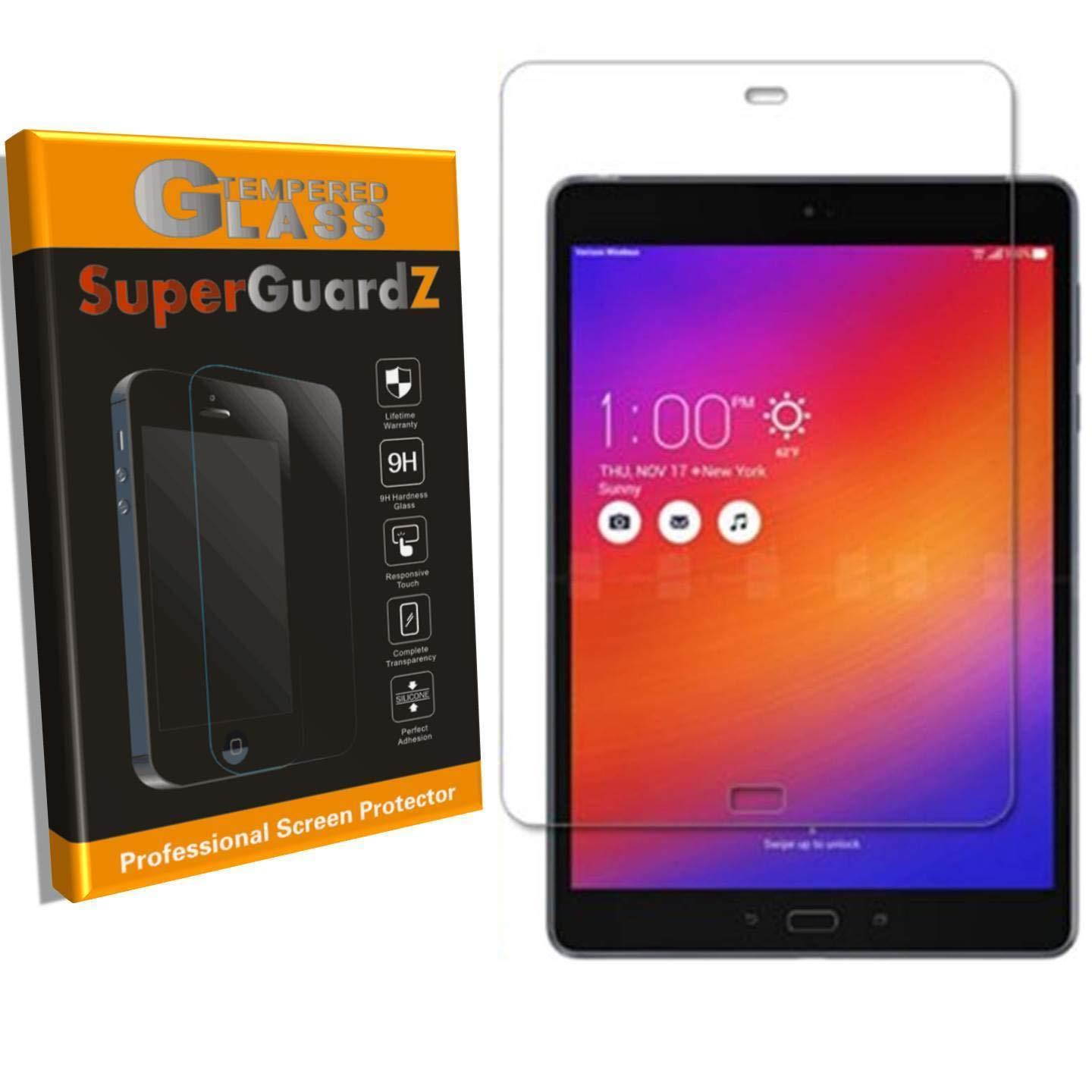 for Asus Zenpad Z10 Screen Protector [Tempered Glass], SuperGuardZ, 9H, 0.3mm, 2.5D Round Edge, Anti-Scratch, Anti-Bubble [Lifetime Replacement] + 2 Stylus Pen