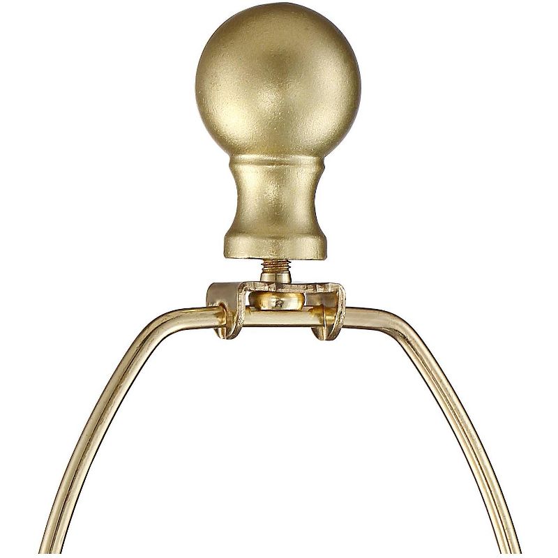 360 Lighting Julie Tapered Column Cream Shade Table Lamps Set of 2