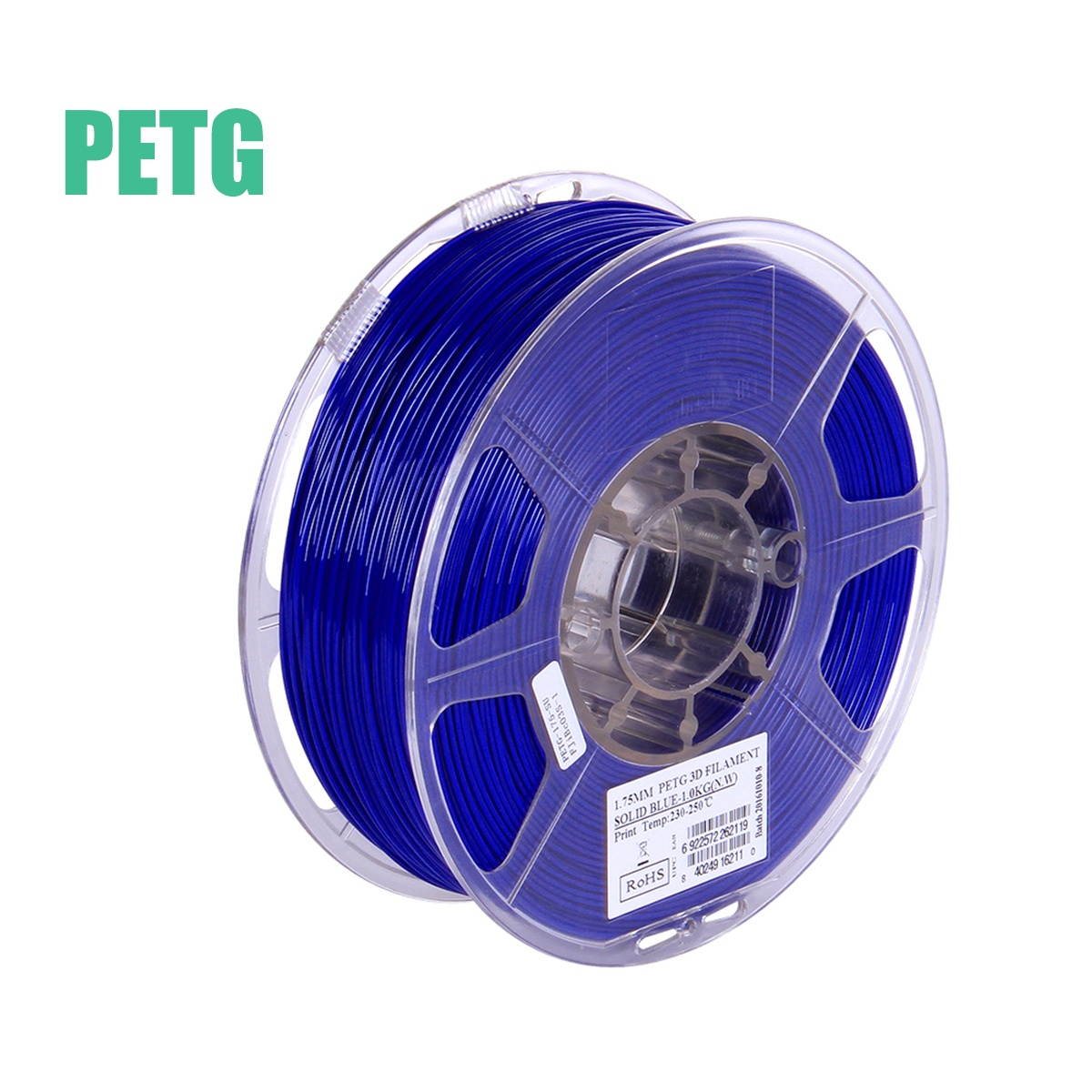 eSUN PETG 1.75mm 3D Printer Filament Printing Consumables Dimensional Accuracy: +/- 0.05mm 1kg(2.2lb) Spool Material Refills Solid Green