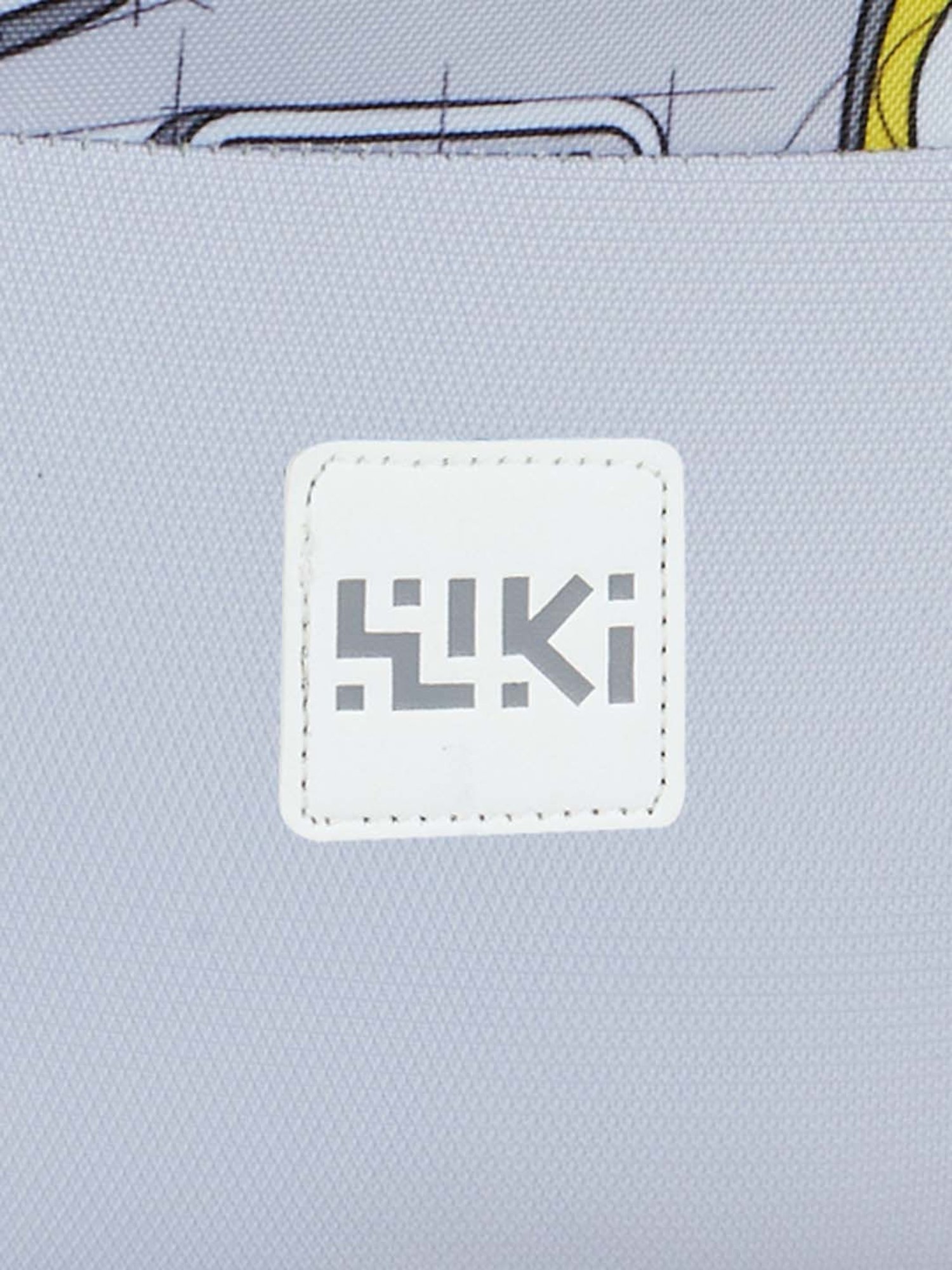 Wiki 31.5 Ltrs Grey & Yellow Medium Backpack