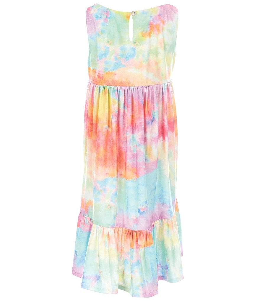 Angie Big Girls 7-14 Stripe Ruffle-Hem Maxi Dress