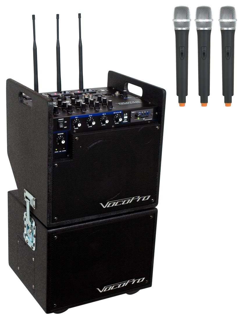 VOCOPRO MOBILEMAN2 Battery Powered P.A. System with Subwoofer