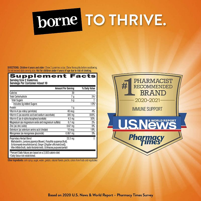 Airborne Kids Immune Support Gummies - Assorted Fruit Flavored - 21ct