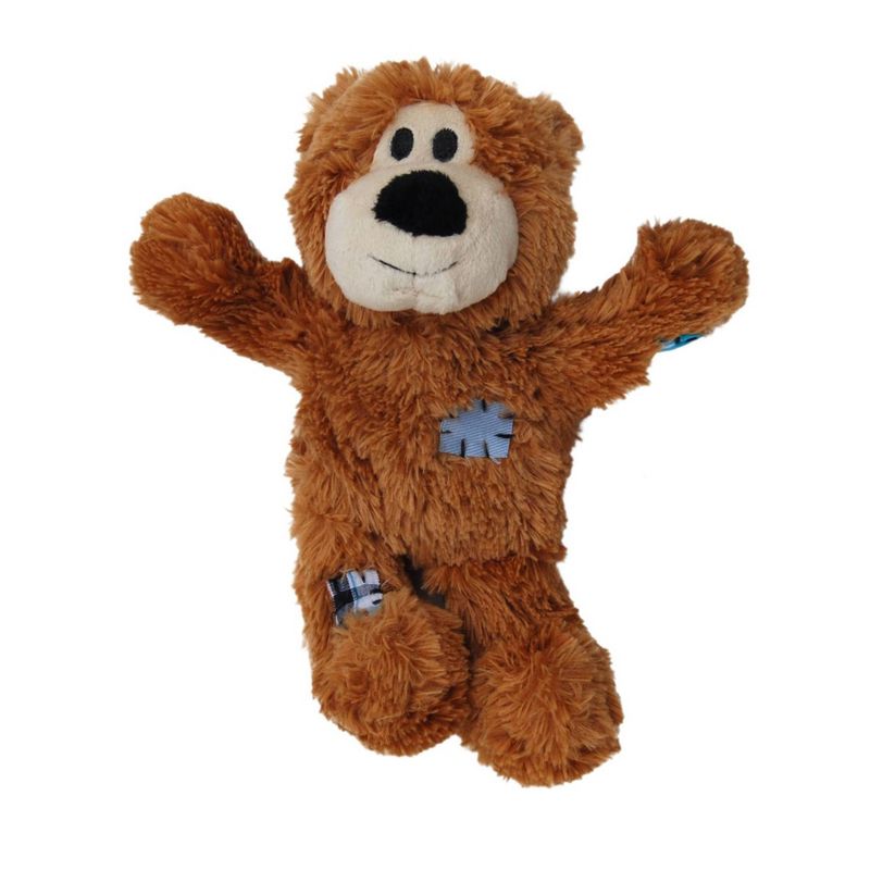 KONG Wild Knots Bear Dog Toy - Light Brown - M/L