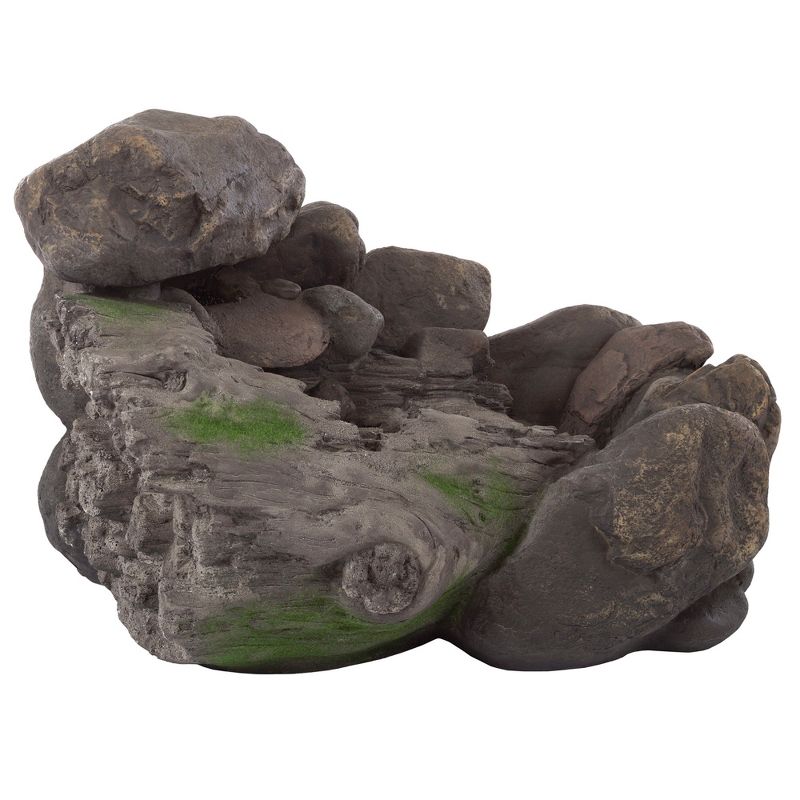 22.9" x 13.9" x 14" Cascading Stone Outdoor Fountain - Multi Color - Pure Garden