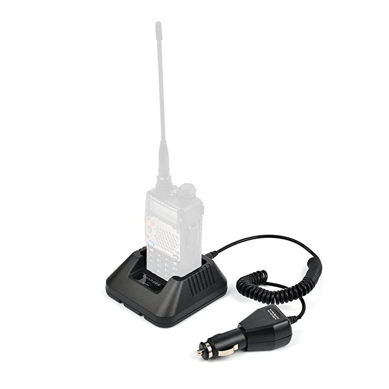 Radio Base Desktop Charger DC 12V Car Charge Cable for Baofeng UV5R UV5RA UV5RB UV5RC UV5RD UV5RE UV5Replus TYT THF8