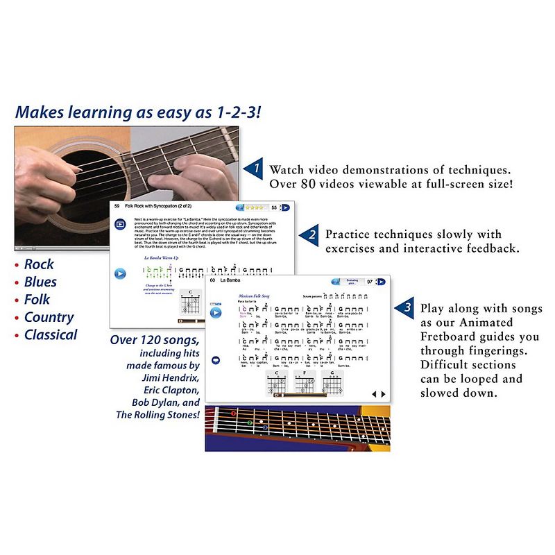 eMedia Guitar Method Deluxe (Beginner & Intermediate - 2 volume set)