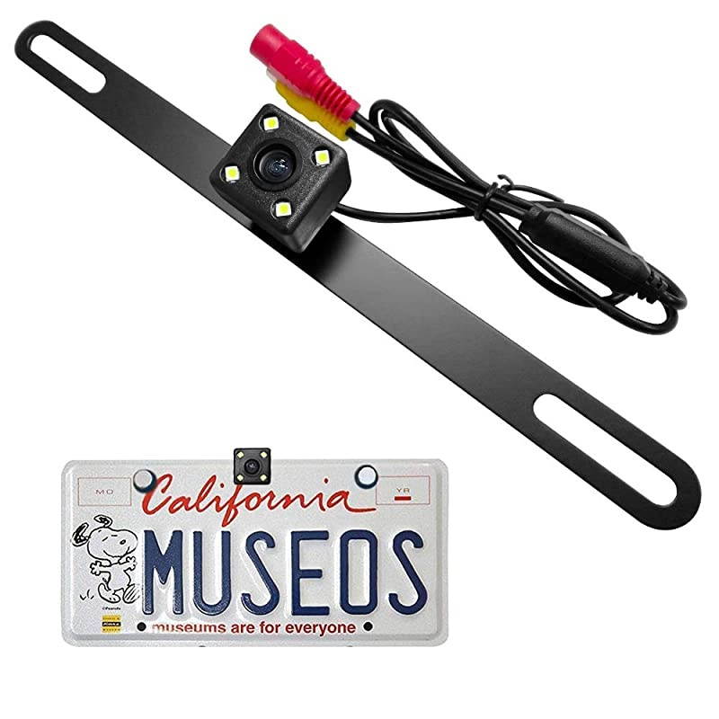 2nd Generation Backup Camera for Cars Pickups Trucks Automotive with 150&deg; Perfect View Angle 4 High Light LED IP 69 Waterproof Universal Car Rear View License Plate Camera