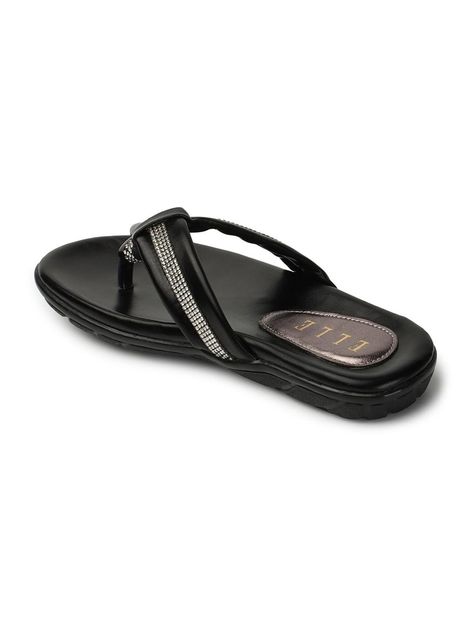 Elle Women's Black Thong Sandals