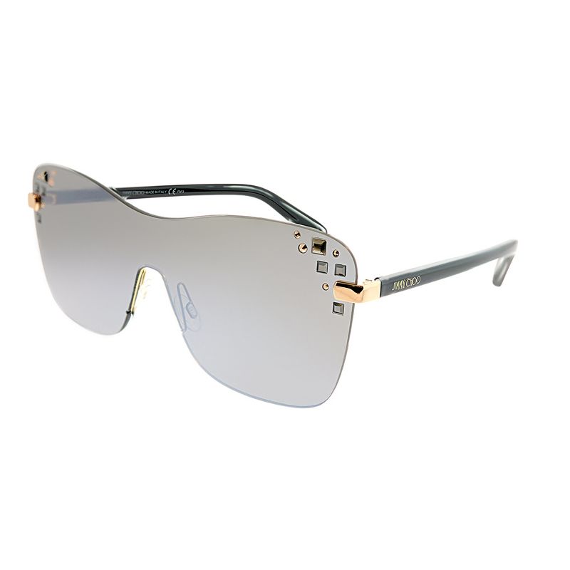 Jimmy Choo  SRF U4 Womens Square Sunglasses Rose Gold Black 99mm