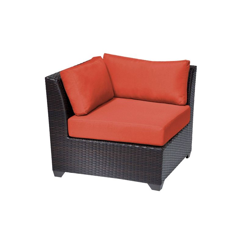 Barbados 14pc Patio Sectional Seating Set with Cushions - Tangerine - TK Classics