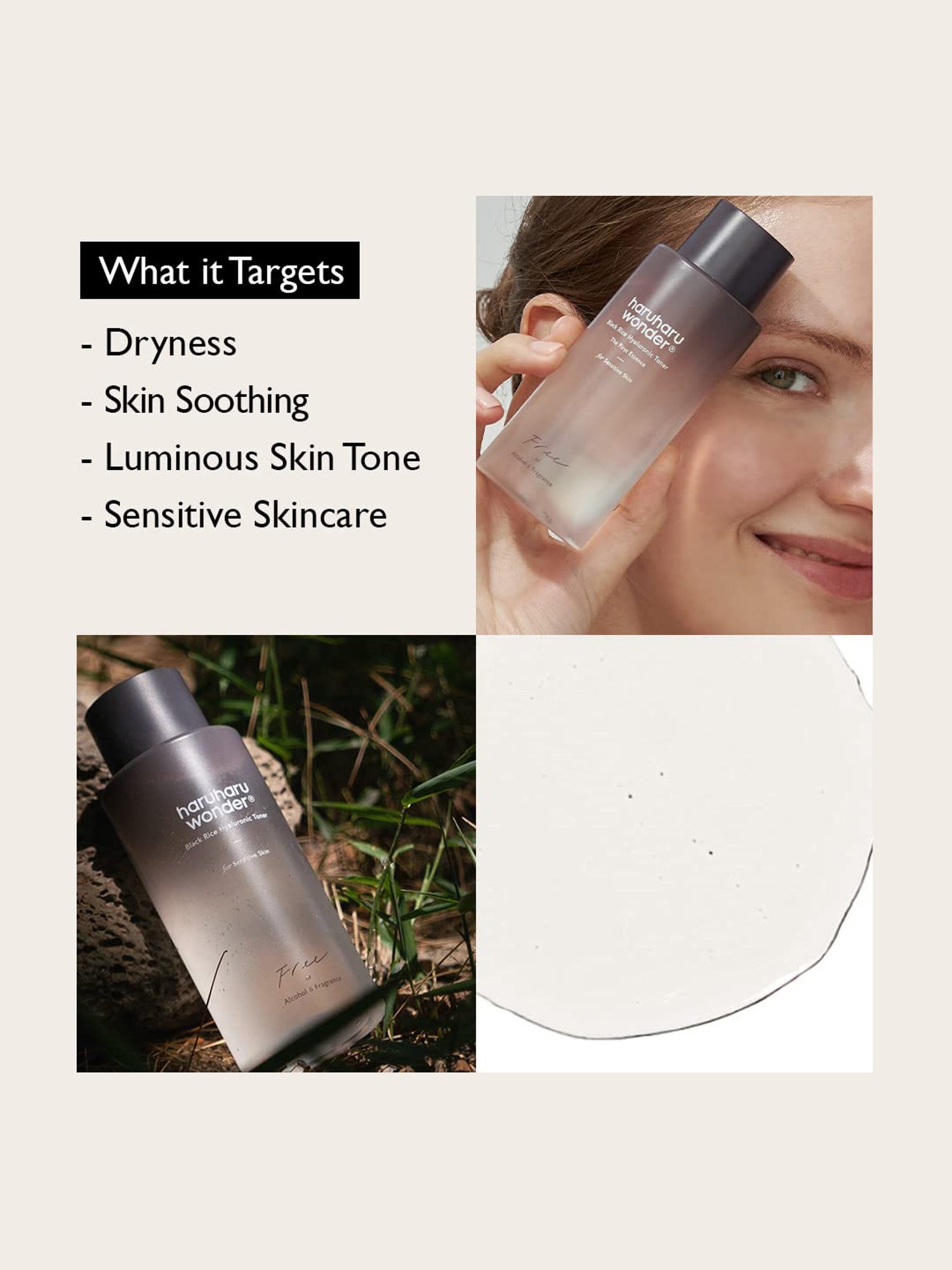 HaruHaru Wonder Hyaluronic Toner For Sensitive Skin - 150 ml