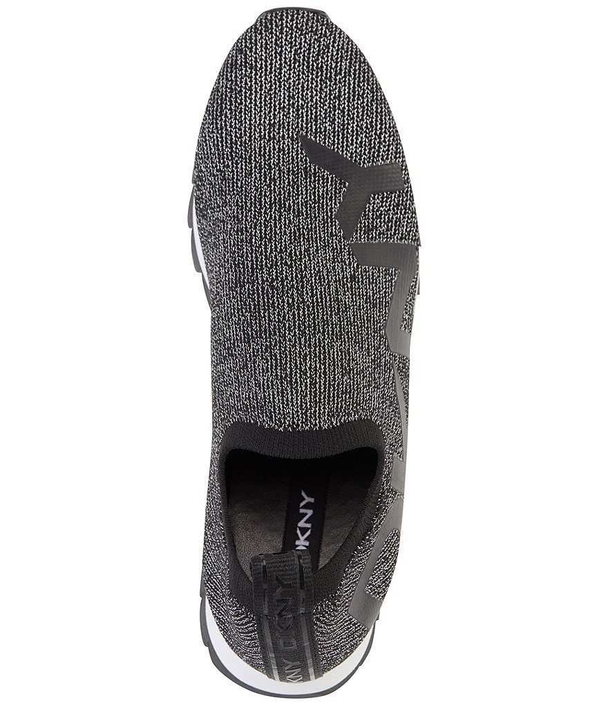 DKNY Azer Slip-On Logo Side Platform Wedge Sneakers