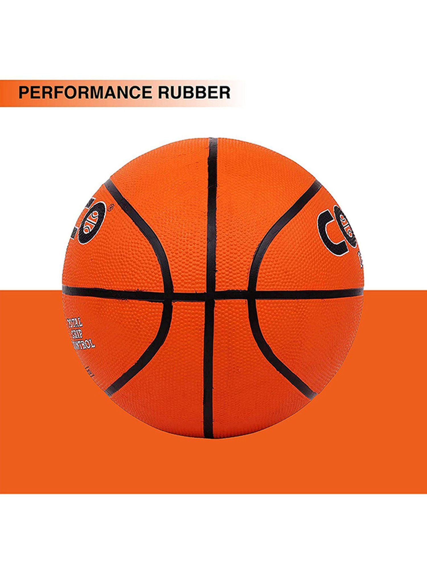Cosco Rubber Basketball (Orange) Size - 7
