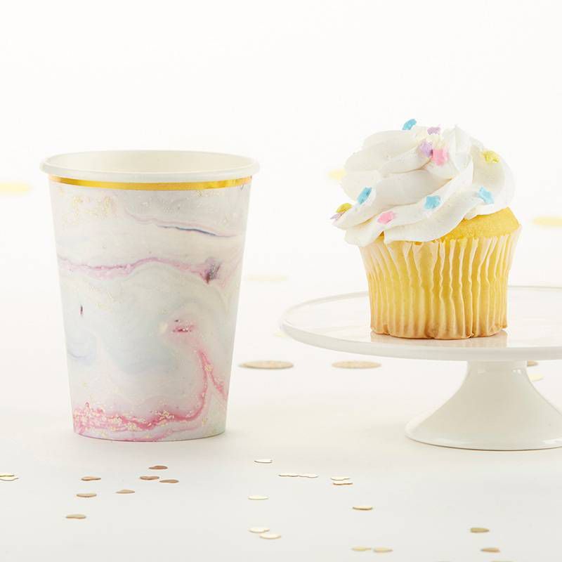 24ct Marbleized Paper Cups